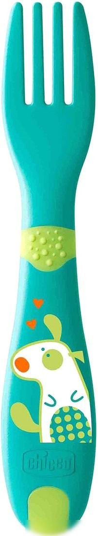 Набор детских столовых приборов Chicco 12 мес+ 340624051 (зеленый)