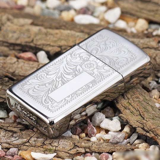 Зажигалка Zippo Slim Venetian 1652 High Polish Chrome