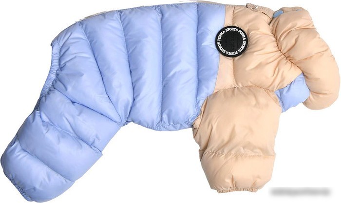 Комбинезон для животных Puppia Ultra Light Pastel PAUD-JP1675-BE-M (бежевый/голубой)