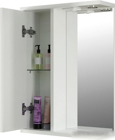 Mixline Шкаф с зеркалом Этьен 50 L 542402 (с подсветкой)