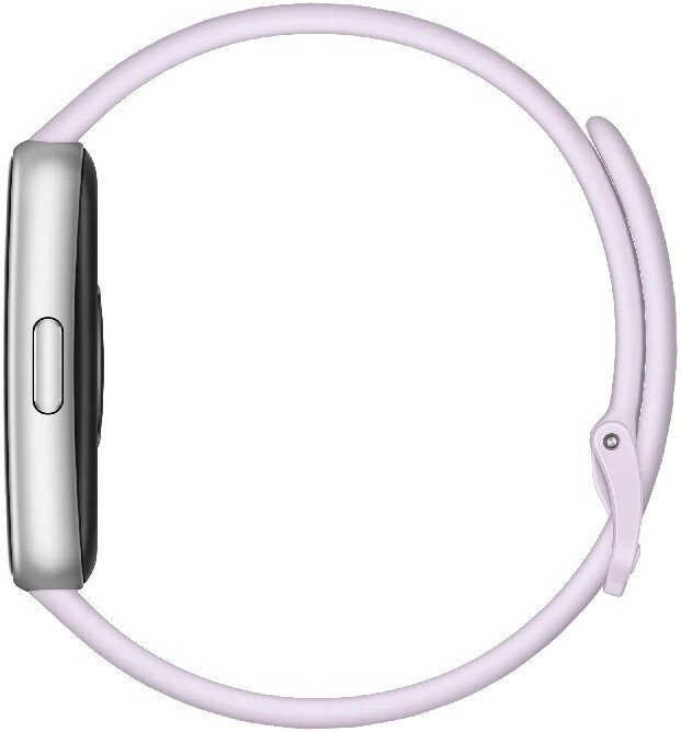 Фитнес-браслет Huawei Band 11 (серебристый полимерный корпус, с сиреневым силиконовым ремешком, международная версия)
