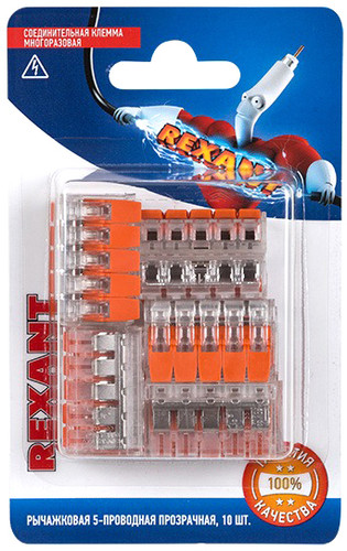 Набор клемм Rexant 06-0215-B10 (10шт)