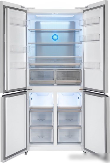 Четырёхдверный холодильник Hiberg RFQ-600DX NFGW Inverter