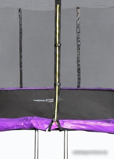 Батут Atlas Sport 490 см - 16ft Pro (с лестницей, внешняя сетка, сливовый)