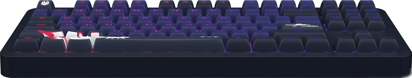 Клавиатура Red Square Alumix TKL Classic Kitsune (черный, g3ms Aquamarine)