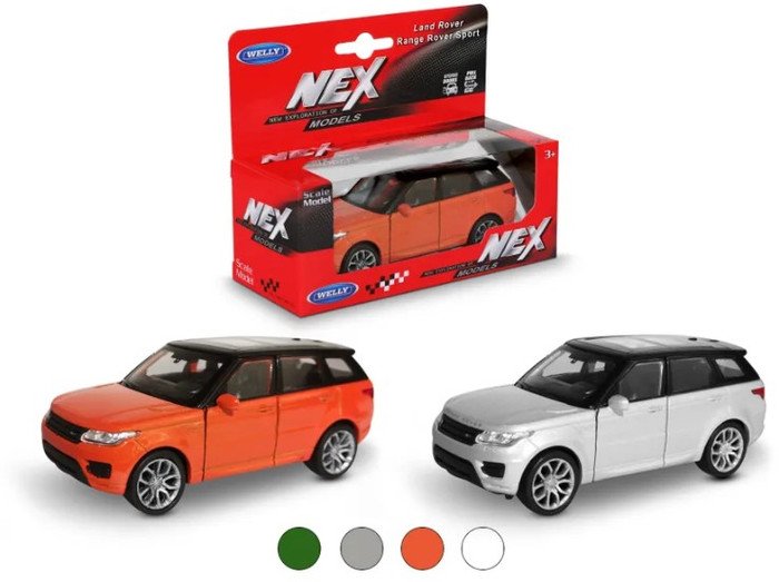Внедорожник Welly Land Rover Range Rover Sport 43698W (красный/черный)