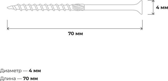 Саморез Gigant Конструкционный 123813 (200шт)