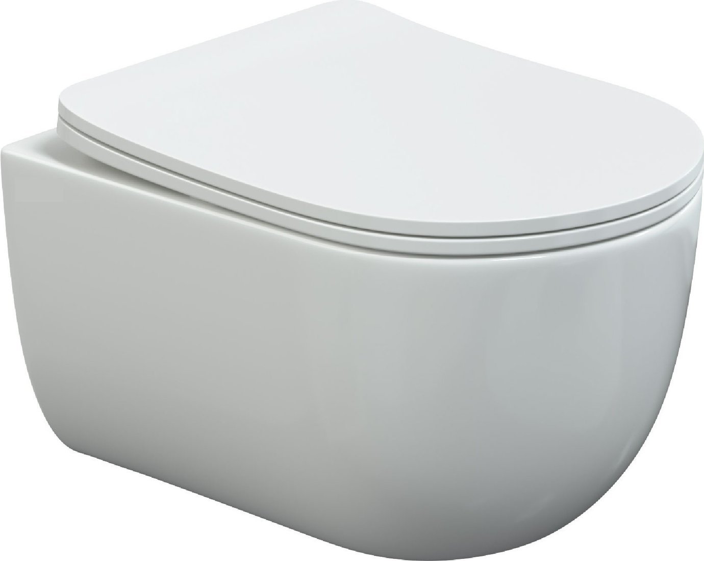 Унитаз подвесной Berges Wasserhaus Ventas Rimless + Visam Slim 525 EX-043239 (с сиденьем)