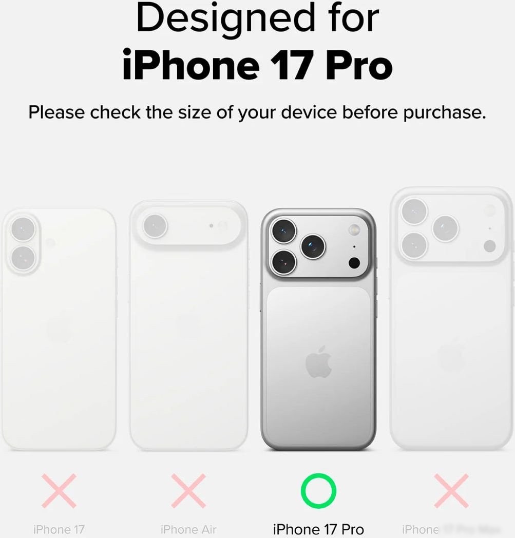 Чехол для телефона Ringke Ux Magnetic для iPhone 17 Pro Smoke Black