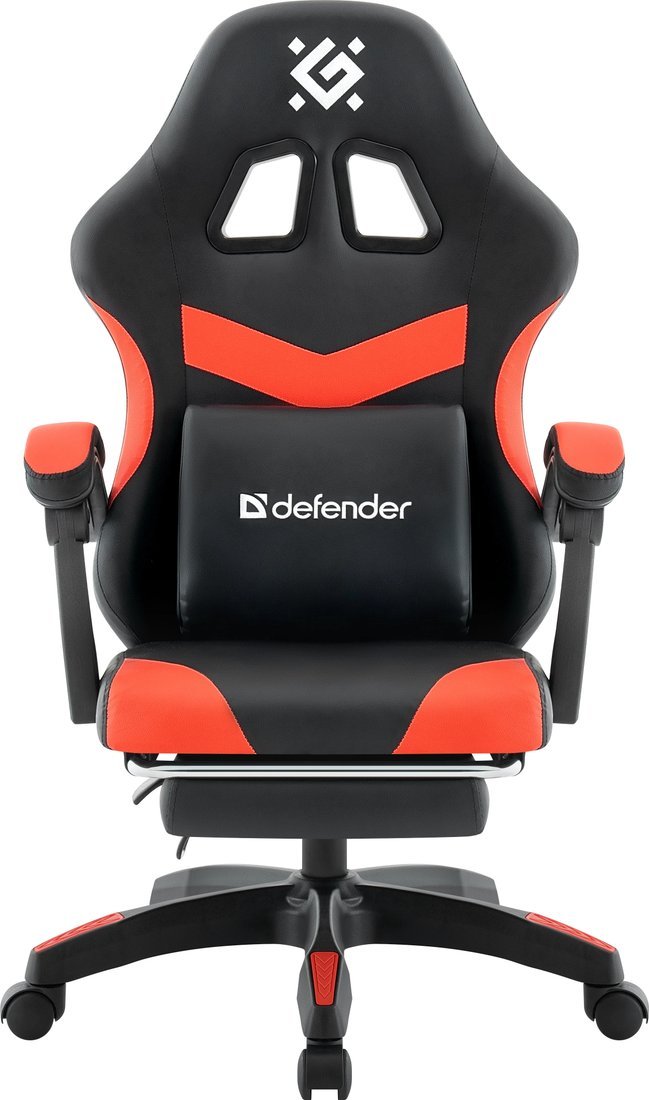 Игровое (геймерское) кресло Defender Runa Pro (черный/красный)