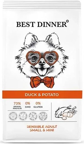 Сухой корм для собак Best Dinner Adult Sensible Mini Duck & Potato (1.5 кг)