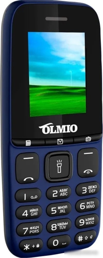 Кнопочный телефон Olmio A15 (синий)
