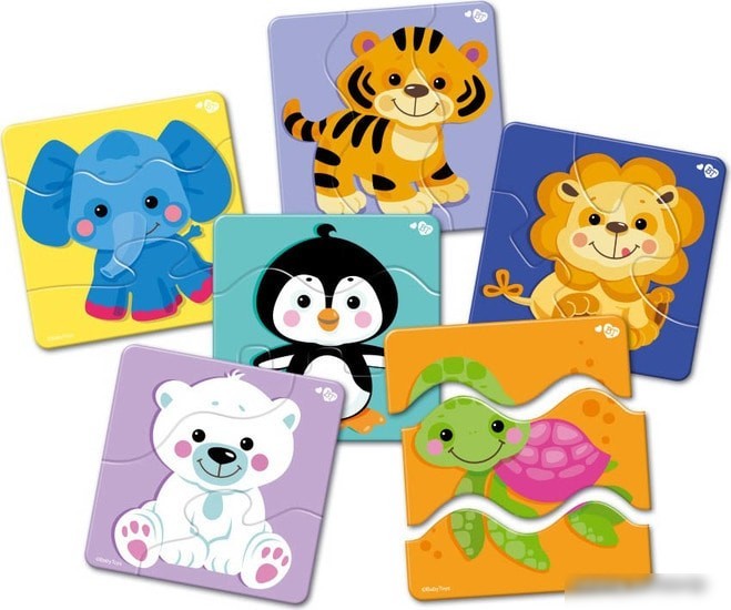Мозаика/пазл Baby Toys Зверята 02501
