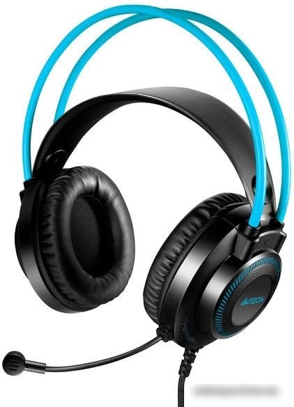 Наушники A4Tech Fstyler FH200i (черный/голубой)