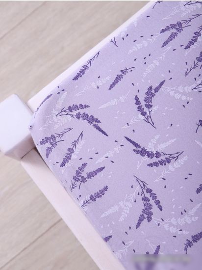 Постельное белье Luxsonia Трикотаж на резинке 180x200 2230 (лаванда сиреневый)