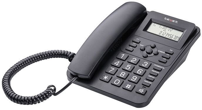 Проводной телефон TeXet TX-264 (черный)