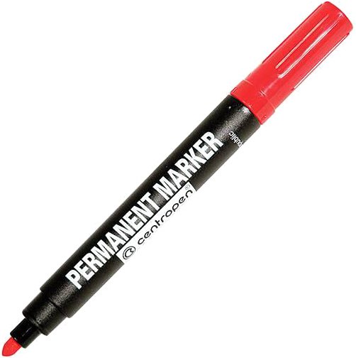 Маркер перманентный Centropen Dry Safe 8510/01-04 (красный)