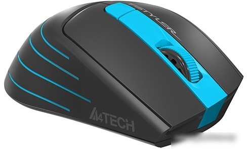 Мышь A4Tech Fstyler FG30S (черный/голубой)