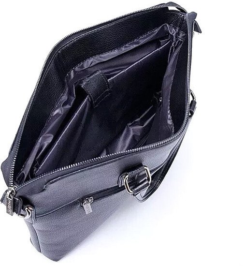 Мужская сумка Poshete 250-8332-3-BLK (черный)