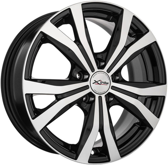 Литые диски X'trike X-119 16x6.5" 5x112мм DIA 57.1мм ET 45мм BK/FP