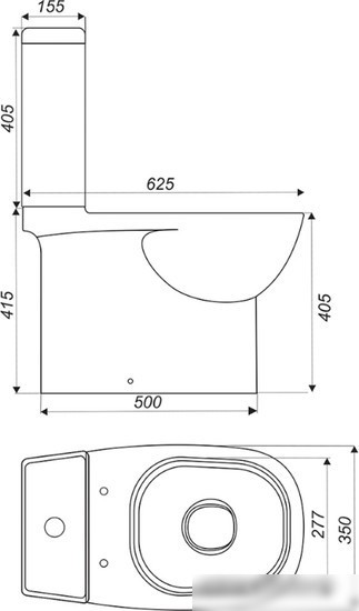 Унитаз Sanita Quadro QDRSLCC01151022