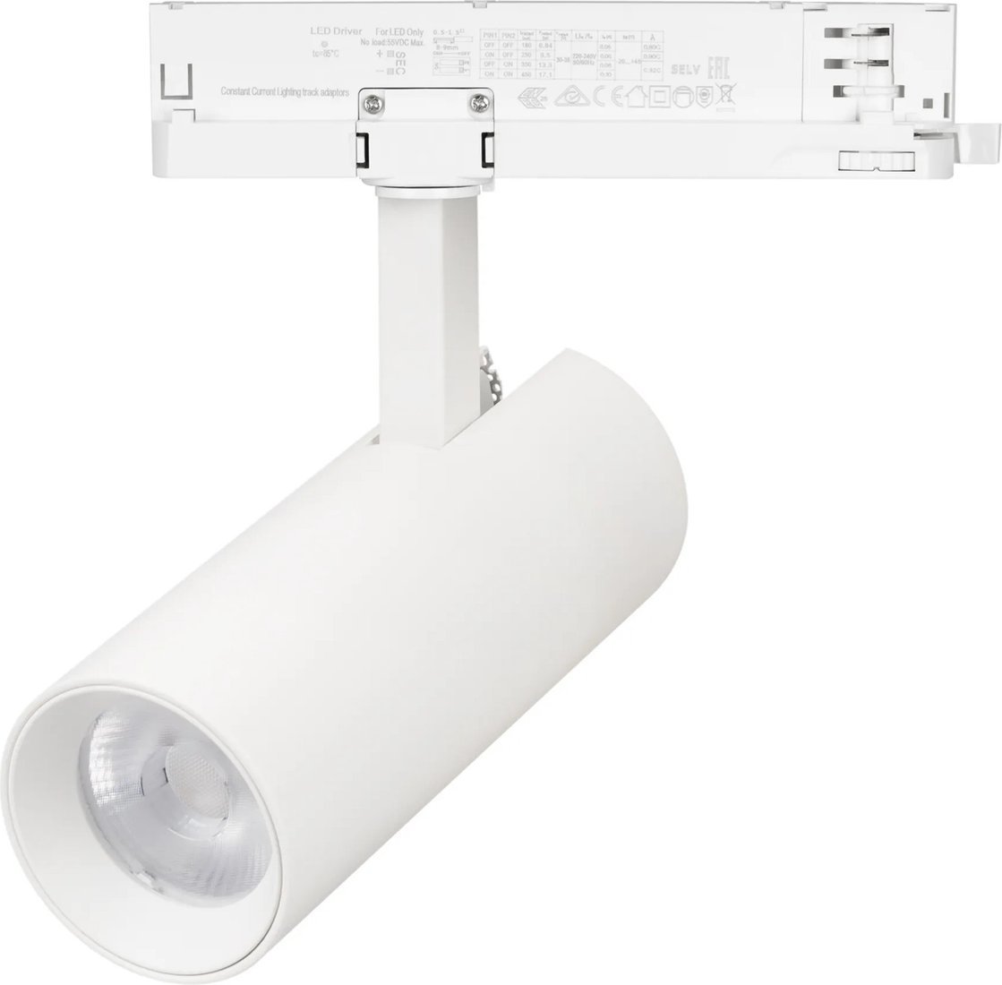 Трековый светильник Arlight LGD-GERA-2TR-R60-15W Warm3000 WH 55deg 055070