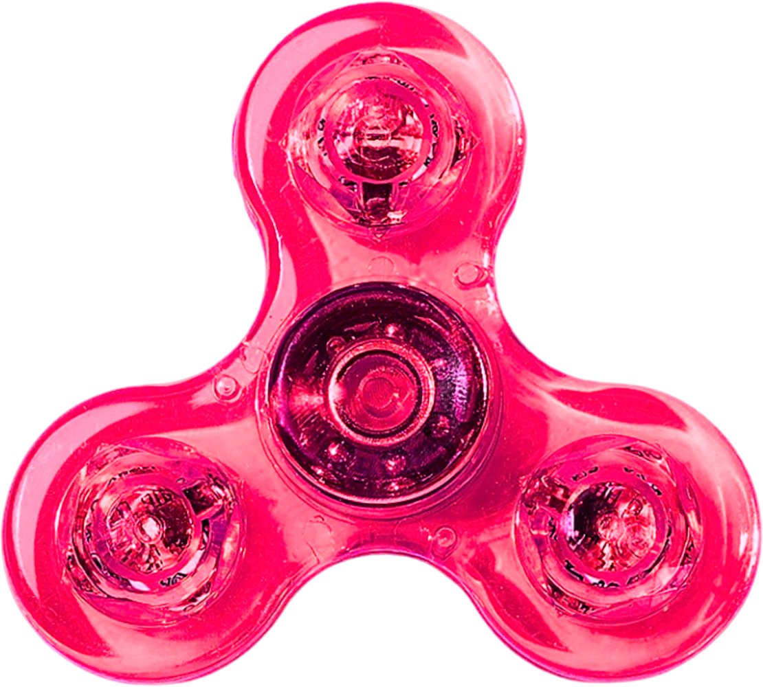 Фиджет спиннер Bingo Hand Spinner LED Transparent (розовый)