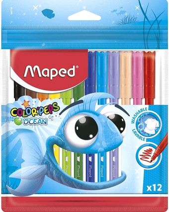 Фломастеры Maped Color Peps Ocean 845720 (12шт)