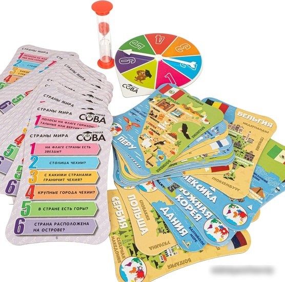 Развивающая игра Bondibon Умная сова. Страны мира ВВ4842