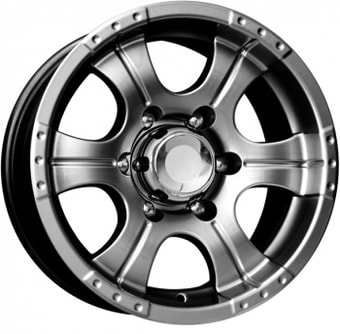 Литые диски K&K Байконур 16x8" 6x139.7мм DIA 111.6мм ET 0мм Дарк платинум