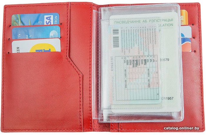 Обложка на документы EZcase C13 (красный)