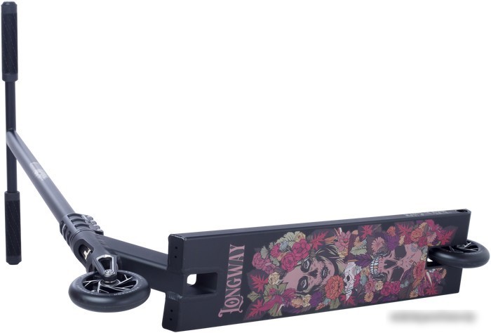 Трюковый самокат Longway Santa Muerte 6.0 (серебристый)