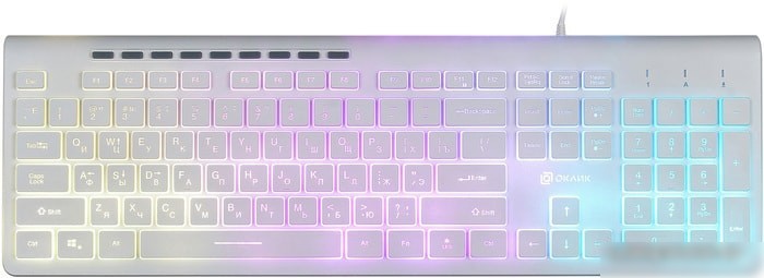 Клавиатура Oklick 490ML (белый)
