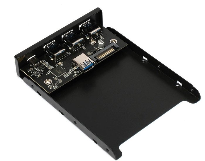 Планка портов на переднюю панель Gembird FP3.5-USB3-3A1C
