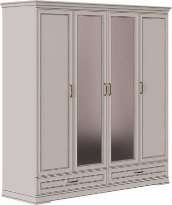 Шкаф распашной Black Red White Florencia SZF2L2D2S (персидский жемчуг)