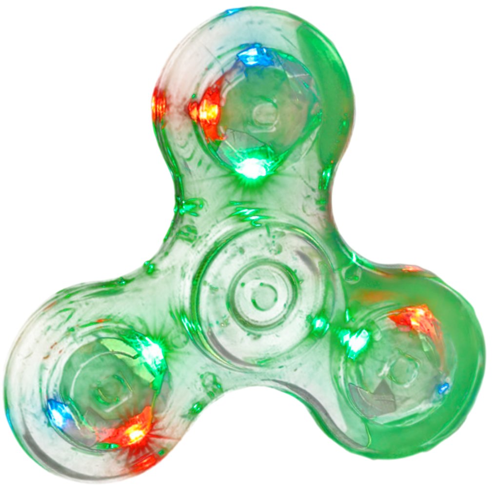 Фиджет спиннер Bingo Hand Spinner LED Transparent (зеленый)