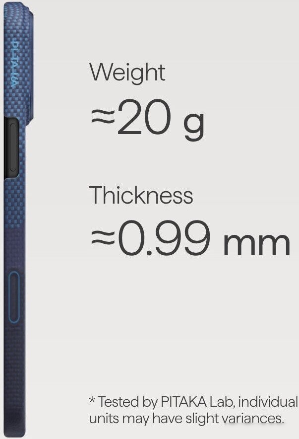 Чехол для телефона Pitaka Ultra-Slim для iPhone 17 Pro (OVER THE HORIZON)