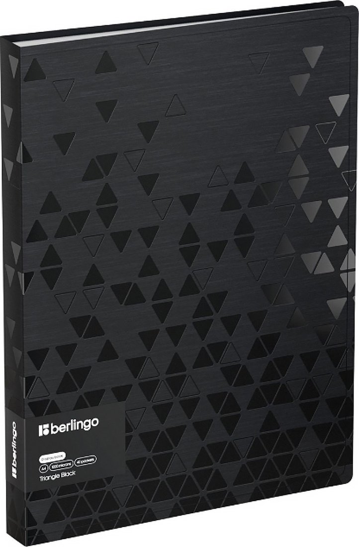 Папка для бумаг Berlingo Triangle Black DB4_40399