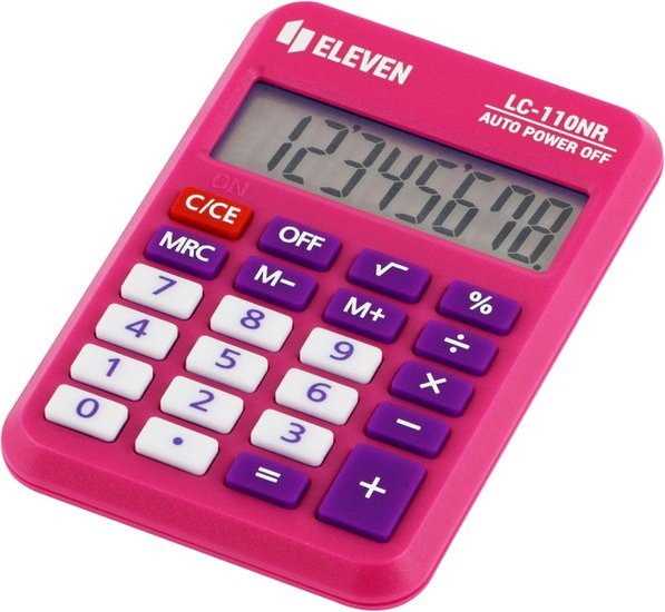 Калькулятор Eleven LC-110NR-PK (розовый)