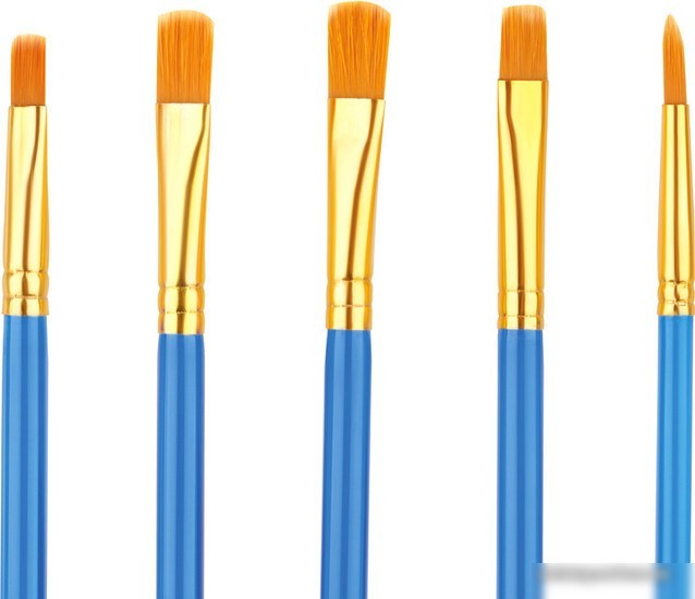 Набор кистей ArtSpace синтетика плоские № 1, 2, 3, 4, 5 SB_3294 (5 шт)