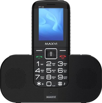 Кнопочный телефон Maxvi RT-04 (черный)