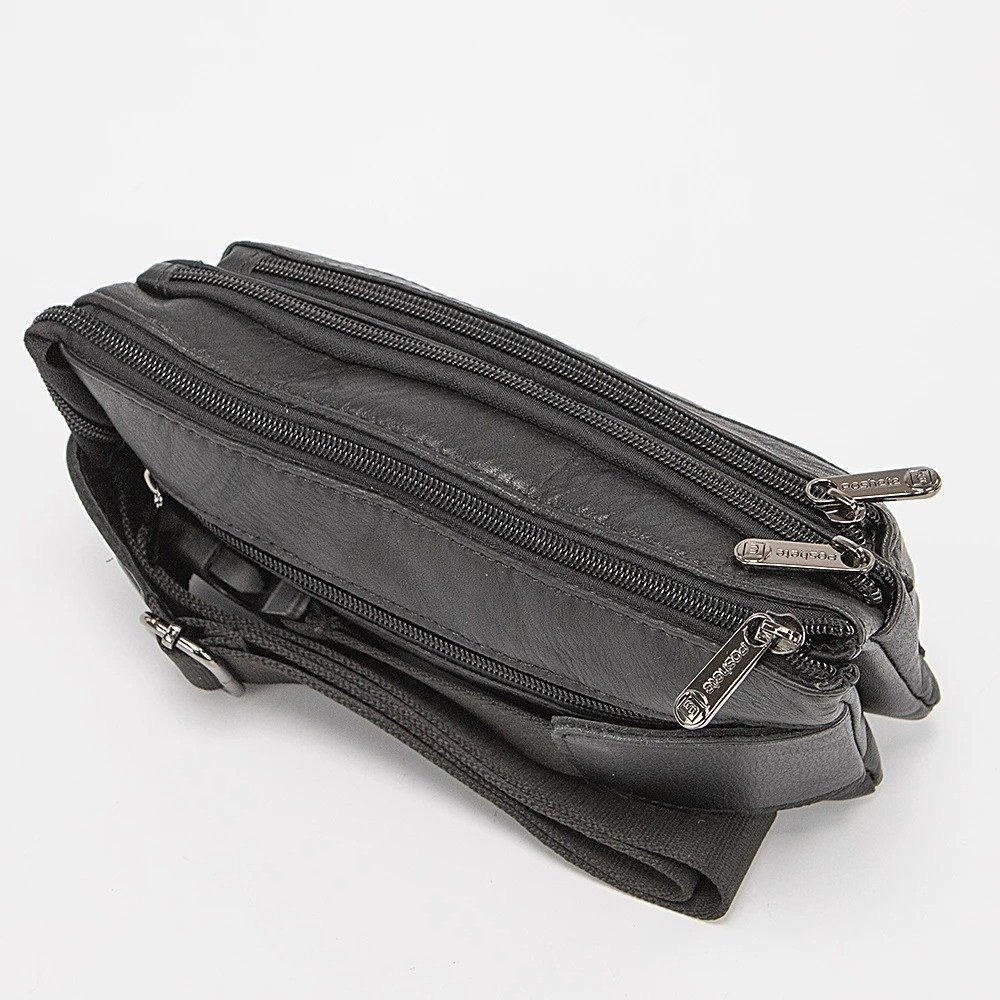 Сумка на пояс Poshete 252-7718-BLK (черный)