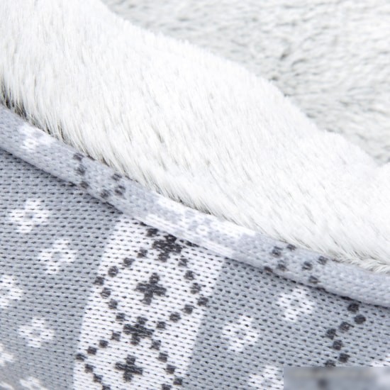 Лежак Scruffs Santa Paws 660696 (бело-серый)