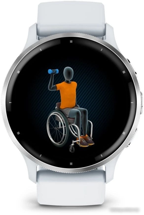 Умные часы Garmin Venu 3 (белый, с силиконовым ремешком)