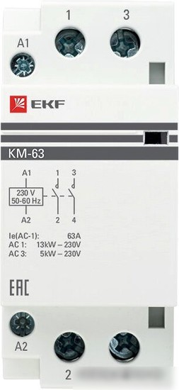Контактор EKF PROxima km-2-63-20