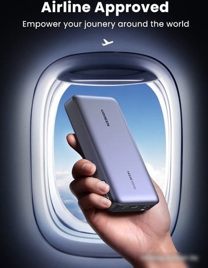 Внешний аккумулятор Ugreen PB205 25000mAh (серый)