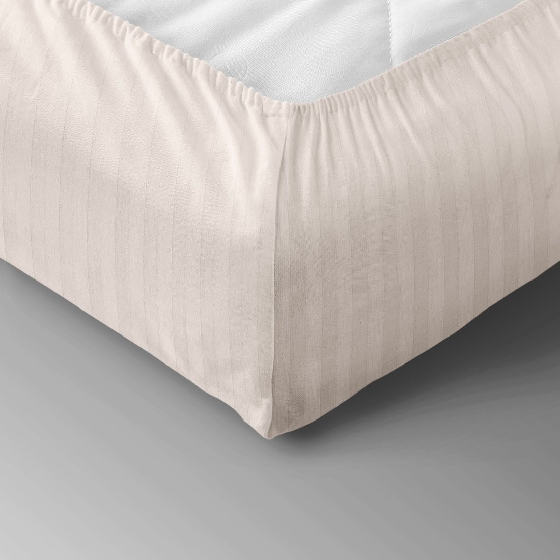Постельное белье Нордтекс Verossa Stripe на резинке 160x200x30 925740 (Antique White)