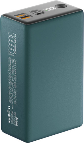Внешний аккумулятор Olmio QX-30 30000mAh (темно-зеленый)