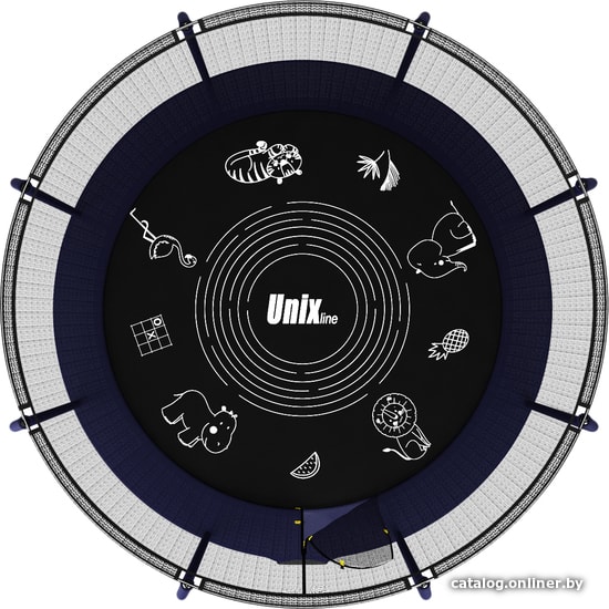 Батут Unix Line Supreme Game 10ft (синий)