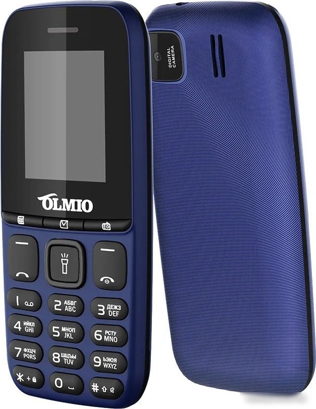 Кнопочный телефон Olmio A15 (синий)